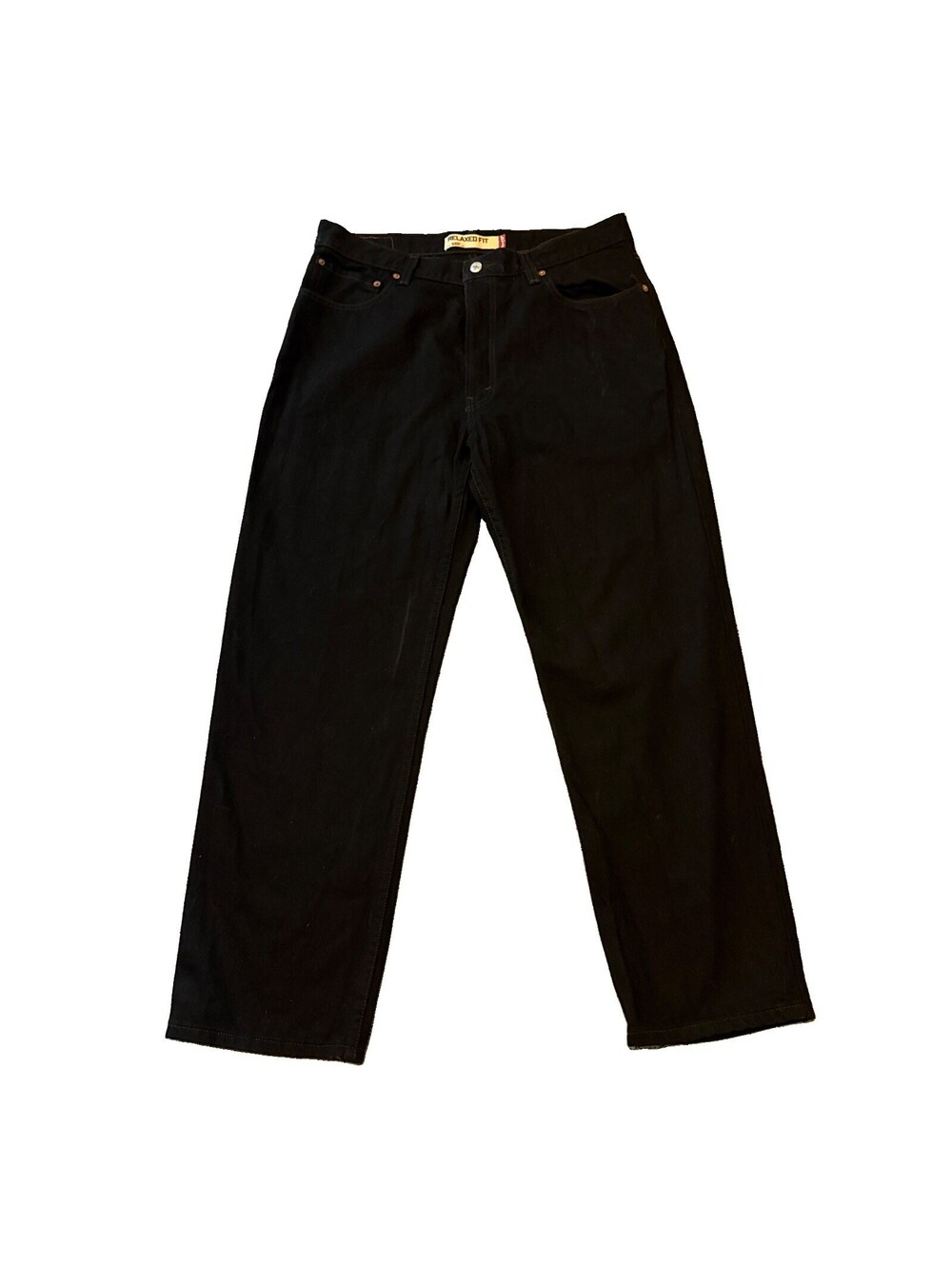 Vintage Levi’s 550 Black Relaxed Fit Jeans 36x30 Rigid 100% Cotton Mexico EUC